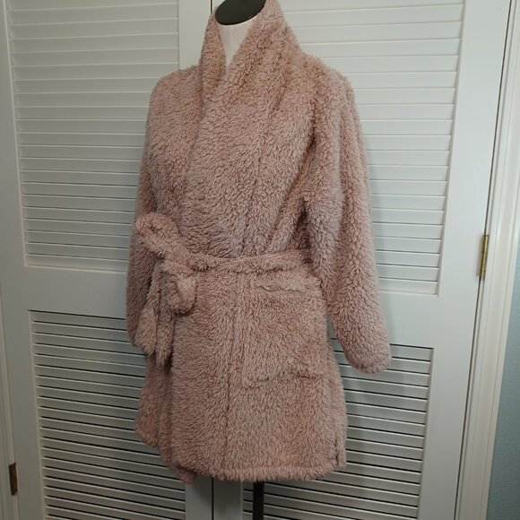 Natori Robe Blush Pink Plush Womens X Large - Picture 9 of 9